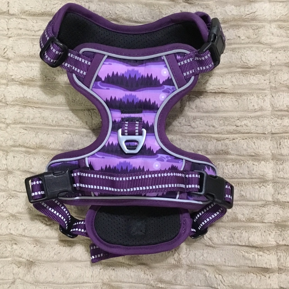 Purple Mountain Print Dog , size medium, NWOT.